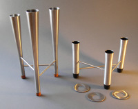 Triple candle holders